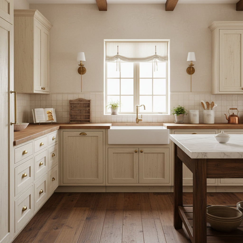 Luxe dubbele wandlamp met stoffen kap en antiek goud bladgoud afwerking voor hal en woonkamer | Restfield