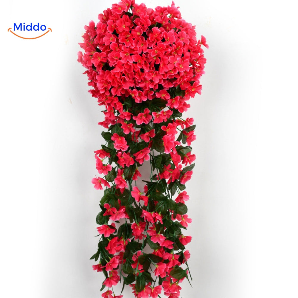 Kunst orchidee hangplant met hangende bloemen voor wanddecoratie, interieur en bruiloften | Restfield