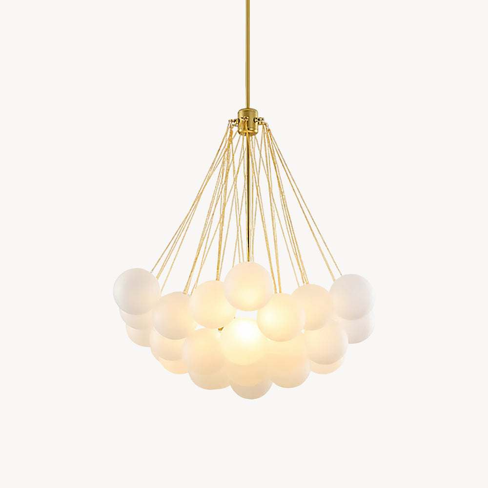 Suspension Boules en Verre 19-37 Boules Or Métal Salle à Manger Salon | Restfield