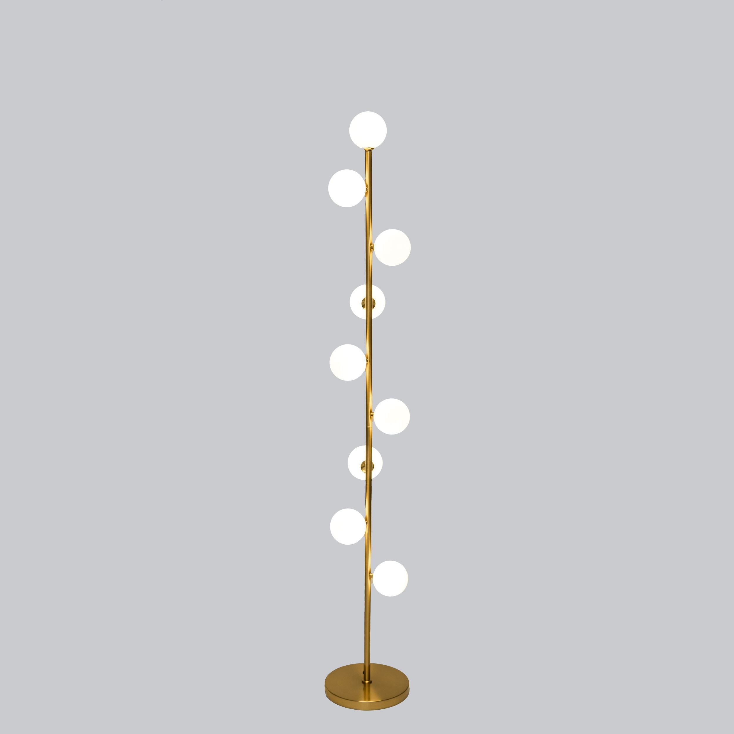 Scandinavische Minimalistische Staande Lamp Met Glazen Bollen En Warm Licht | Restfield