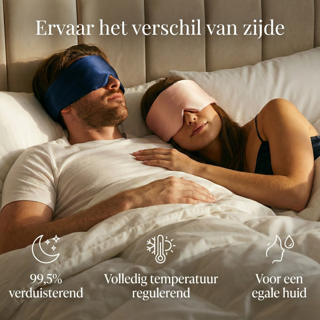 Restfield | Zijden Slaapmasker – 100% Moerbeizijde – 22 Momme