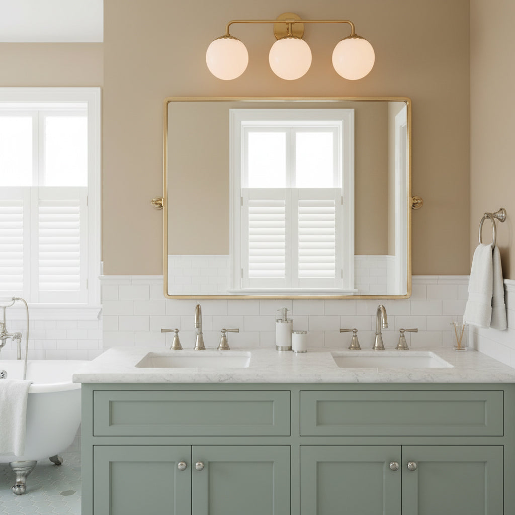 Art Deco Wandlamp met Bloemkap en Glazen Bol – Design Wandverlichting in Messing, Zwart of Nikkel voor Woonkamer en Badkamer | Restfield