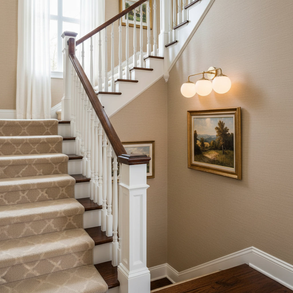 Art Deco Wandlamp met Bloemkap en Glazen Bol – Design Wandverlichting in Messing, Zwart of Nikkel voor Woonkamer en Badkamer | Restfield