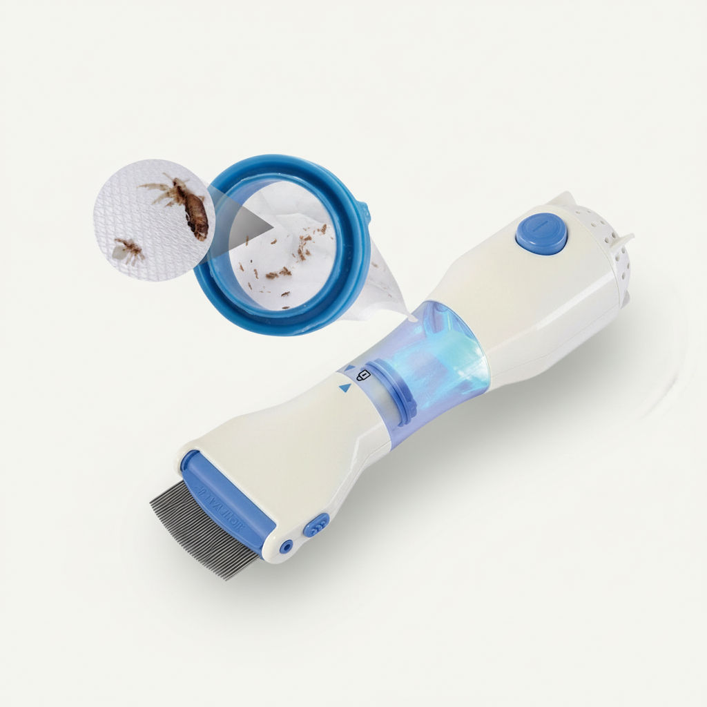Luizenverwijderaar Elektrisch Met Vacuüm En Led Licht | Restfield