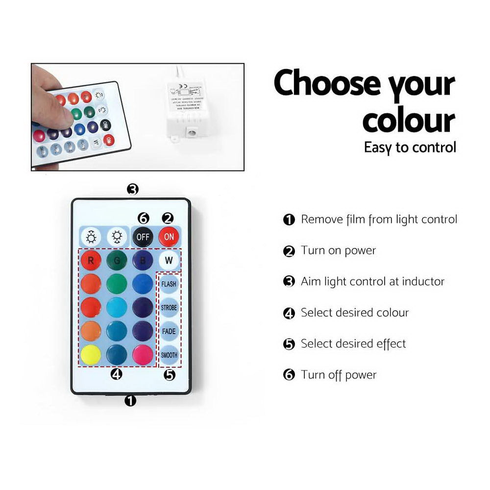 Moderne TV Meubel met RGB LED Verlichting 189 cm – Zwart Hoogglans Entertainment Unit met Lades en Glazen Plank | Restfield