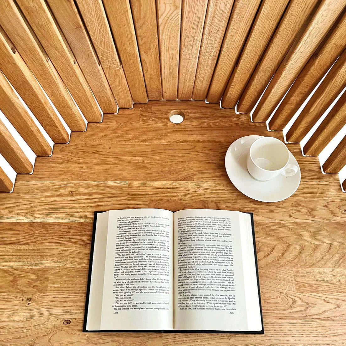 Opklapbaar Wandbureau Massief Hout Naturel 60cm Thuiswerken | Restfield