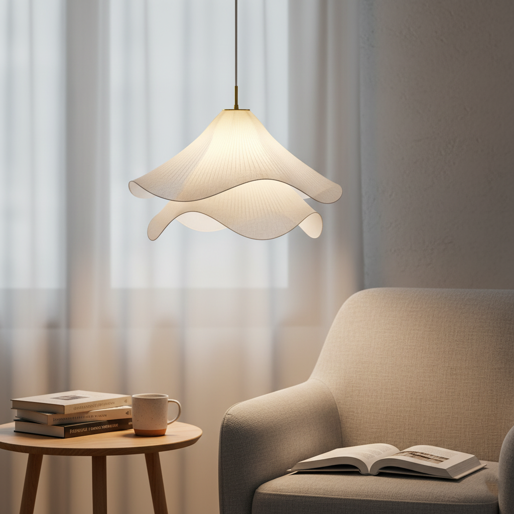 Hanglamp Japandi Stof Rond Scandinavisch Design E27 40-80cm Warm Licht | Restfield