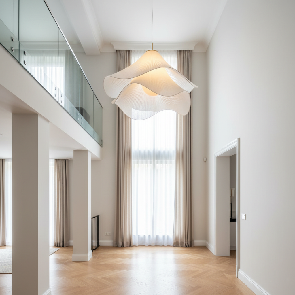 Hanglamp Japandi Stof Rond Scandinavisch Design E27 40-80cm Warm Licht | Restfield