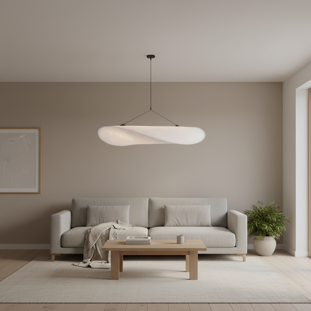 Hanglamp Japandi Handgeweven Zijde Wit Ø40 Ø60 Ø80 Slaapkamer Eetkamer | Restfield