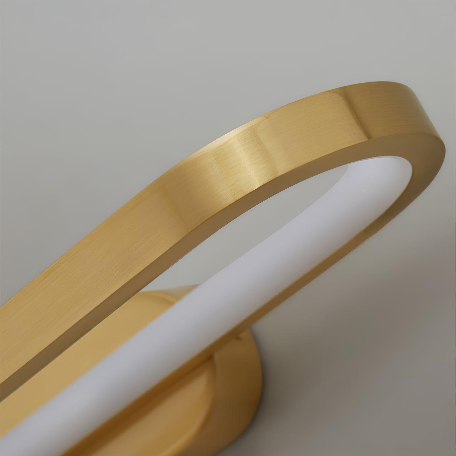 Wandlamp LED Messing Acryl Ovaal 40cm Warm Neutraal Koel Wit Badkamer Woonkamer