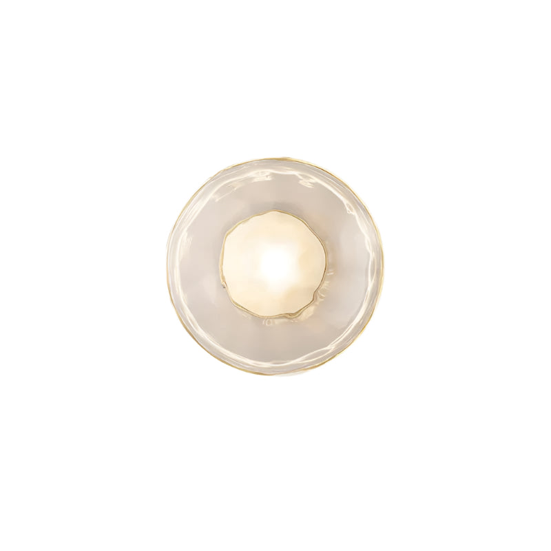 Wandlamp Glas Rond Scandinavisch LED 5W Zwart Goud 20cm Design | Restfield