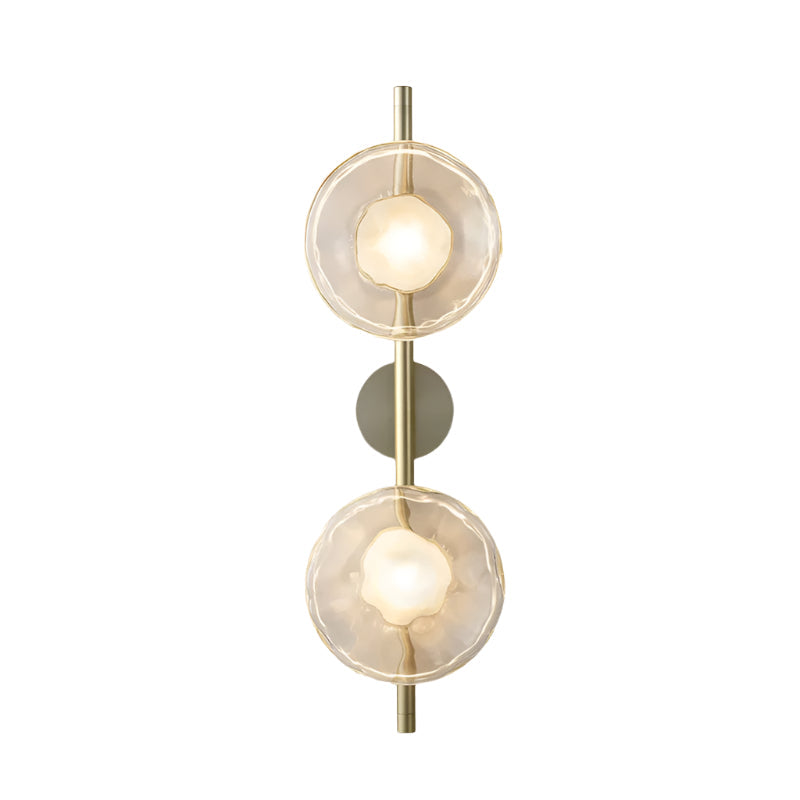 Wandlamp Glas Rond Scandinavisch LED 5W Zwart Goud 20cm Design | Restfield