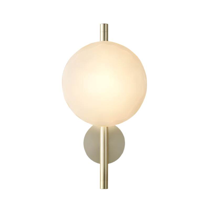 Wandlamp Glas Rond Scandinavisch LED 5W Zwart Goud 20cm Design | Restfield