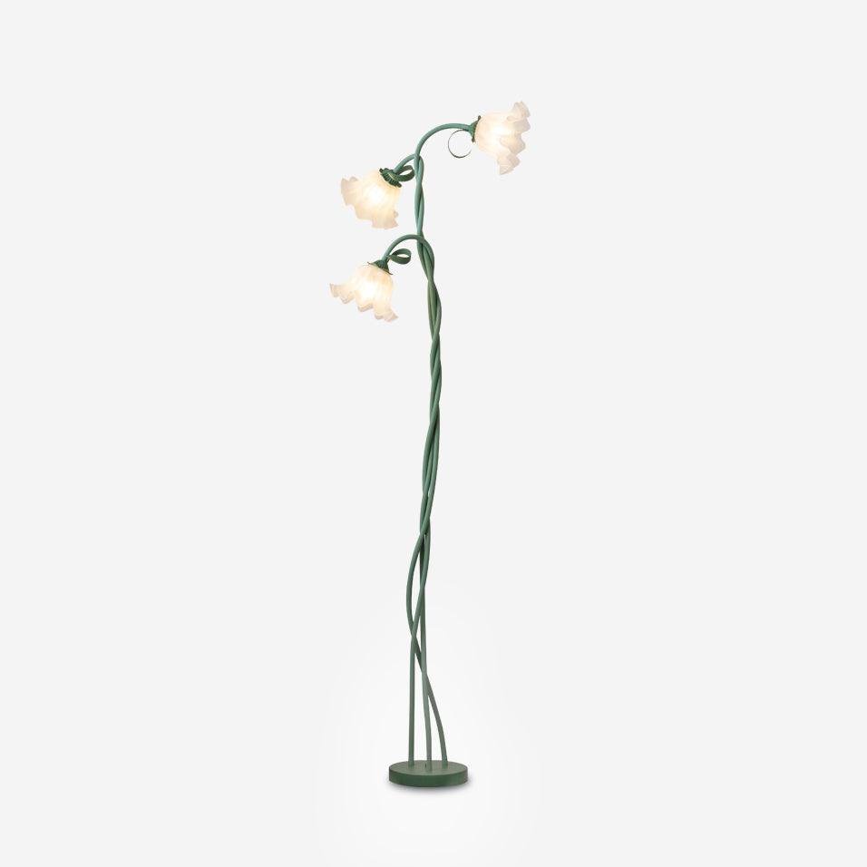 Bloemvormige vloerlamp met sculpturaal design | Restfield