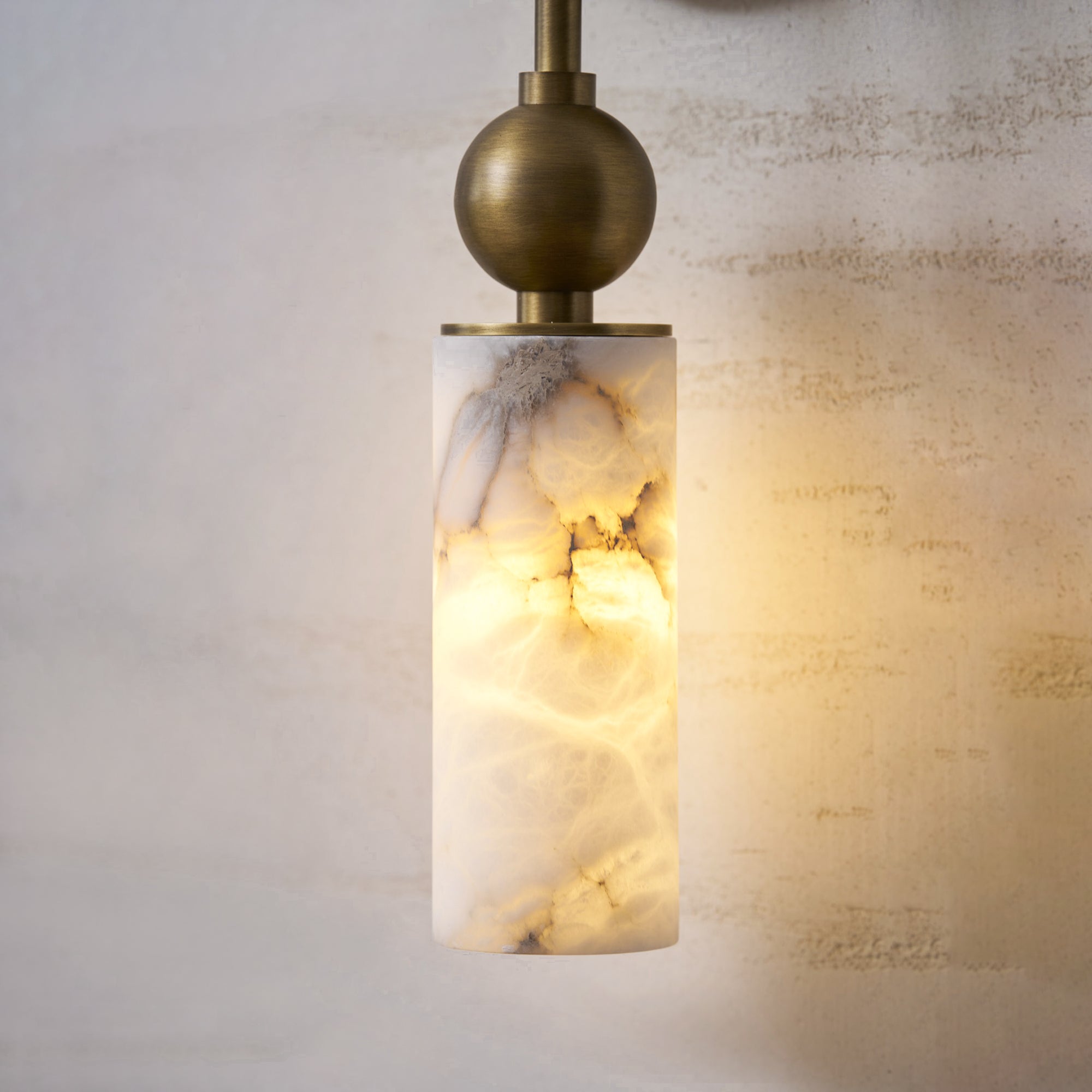 Vintage Wandlamp met Vogel in Messing en Alabaster – Design Wandlamp voor Slaapkamer, Hal en Woonkamer met E14 Fitting | Restfield