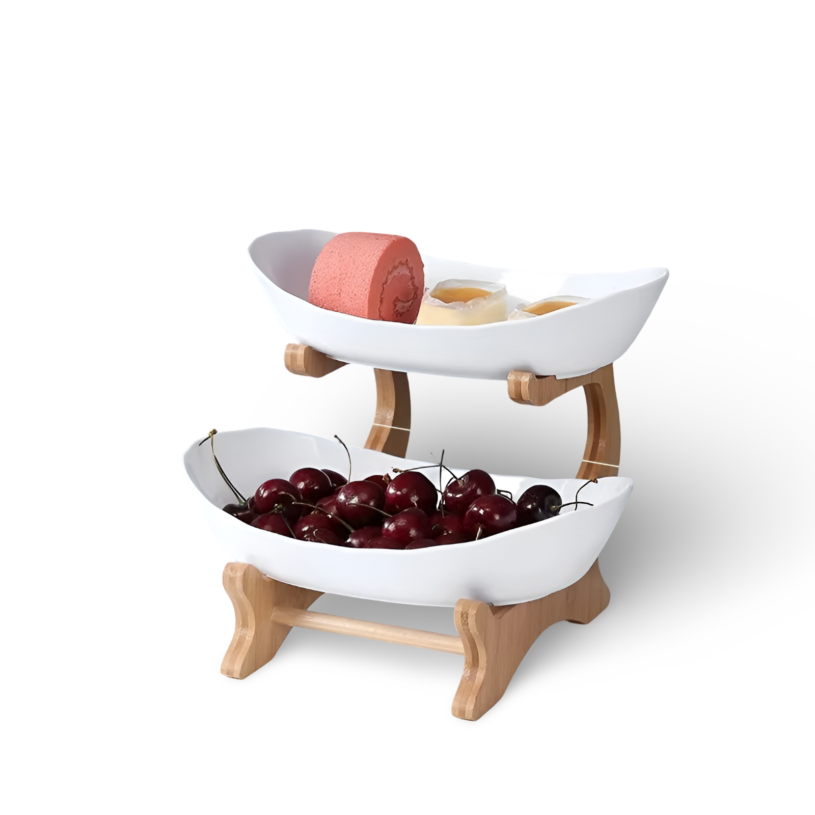 Fruitmand 3 Etages Houten Standaard Met Schalen Keuken Organizer | Restfield