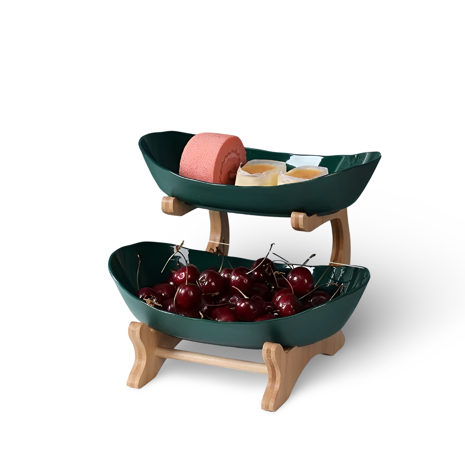Fruitmand 3 Etages Houten Standaard Met Schalen Keuken Organizer | Restfield