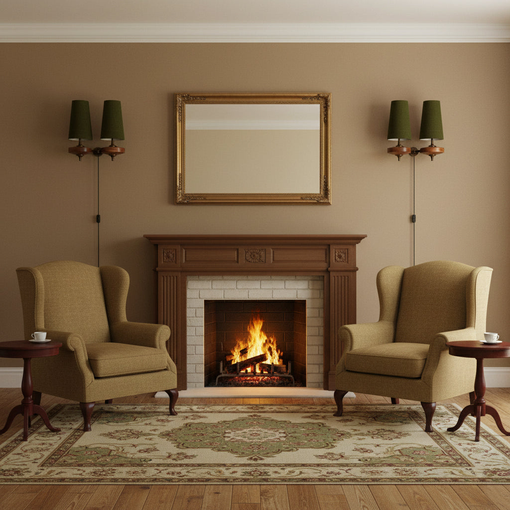 Design Wandlamp met Stekker in Hout en Messing – Natuurlijke Verlichting met Stoffen Kap 1 of 2 Lichtpunten | Restfield