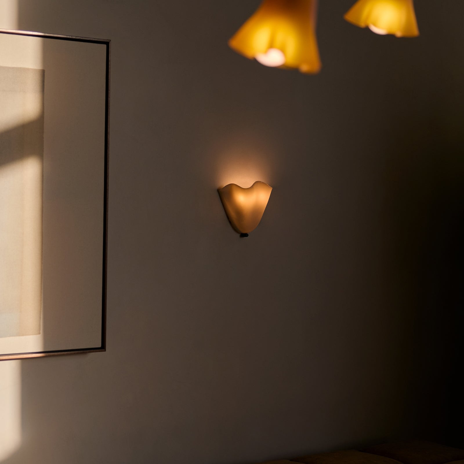 Wandlamp Glas In Lood Retro Art Deco Schelp 28cm E14 | Restfield