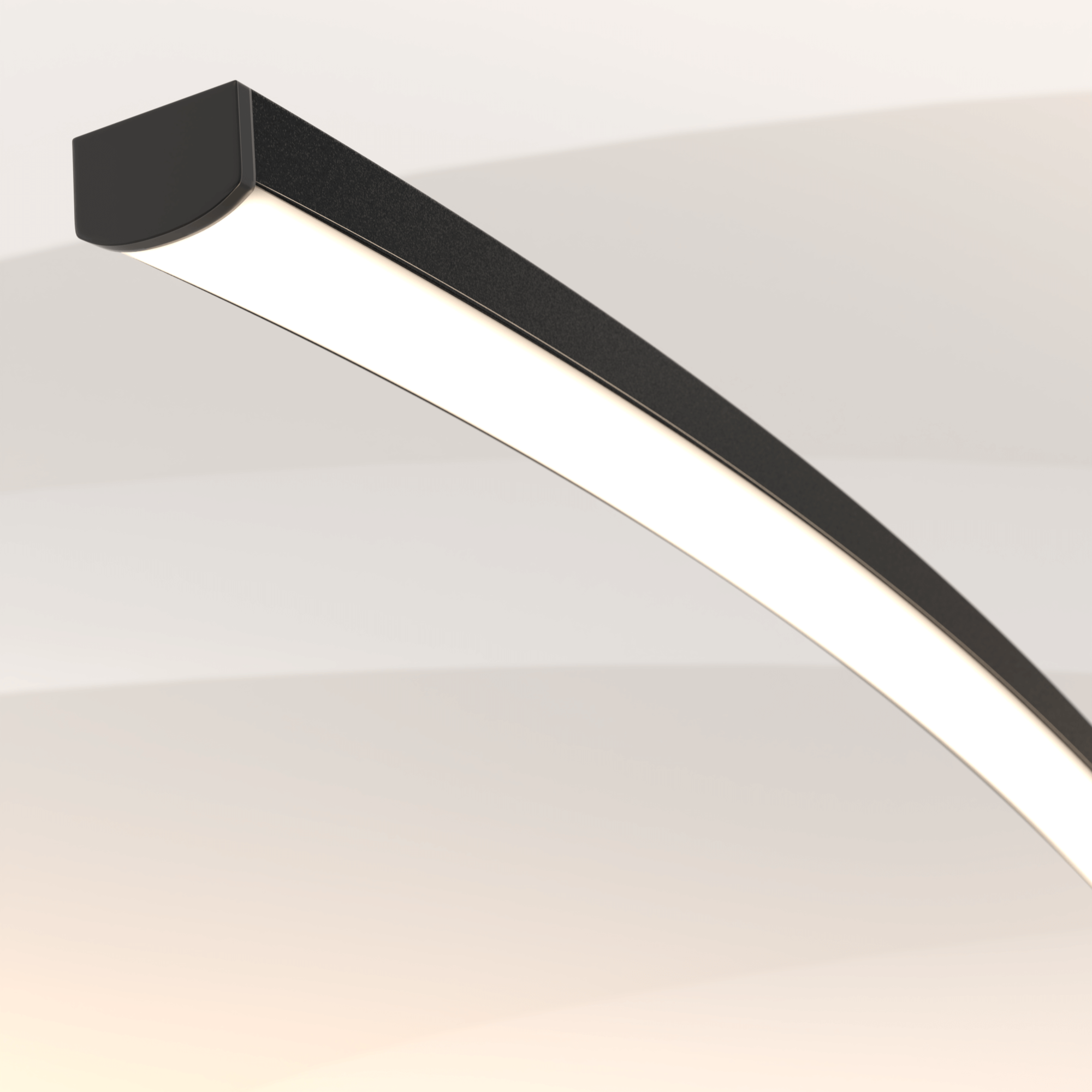 LED Vloerlamp Booglamp Zwart Wit Dimbaar 170cm Modern Design | Restfield