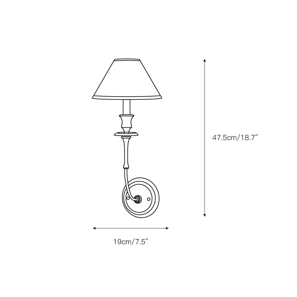 Moderne Wandlamp met Zwarte Stoffen Kap in Messing, Nikkel of Zwart – 1 of 2 Lichtpunten Design Verlichting | Restfield