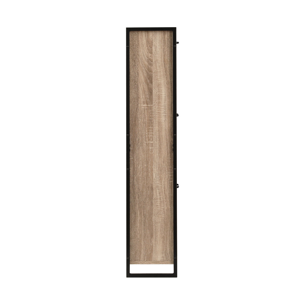 Schoenenkast met Organiser en 24 Paar Opbergcapaciteit – Houten Front en Metalen Frame | Restfield