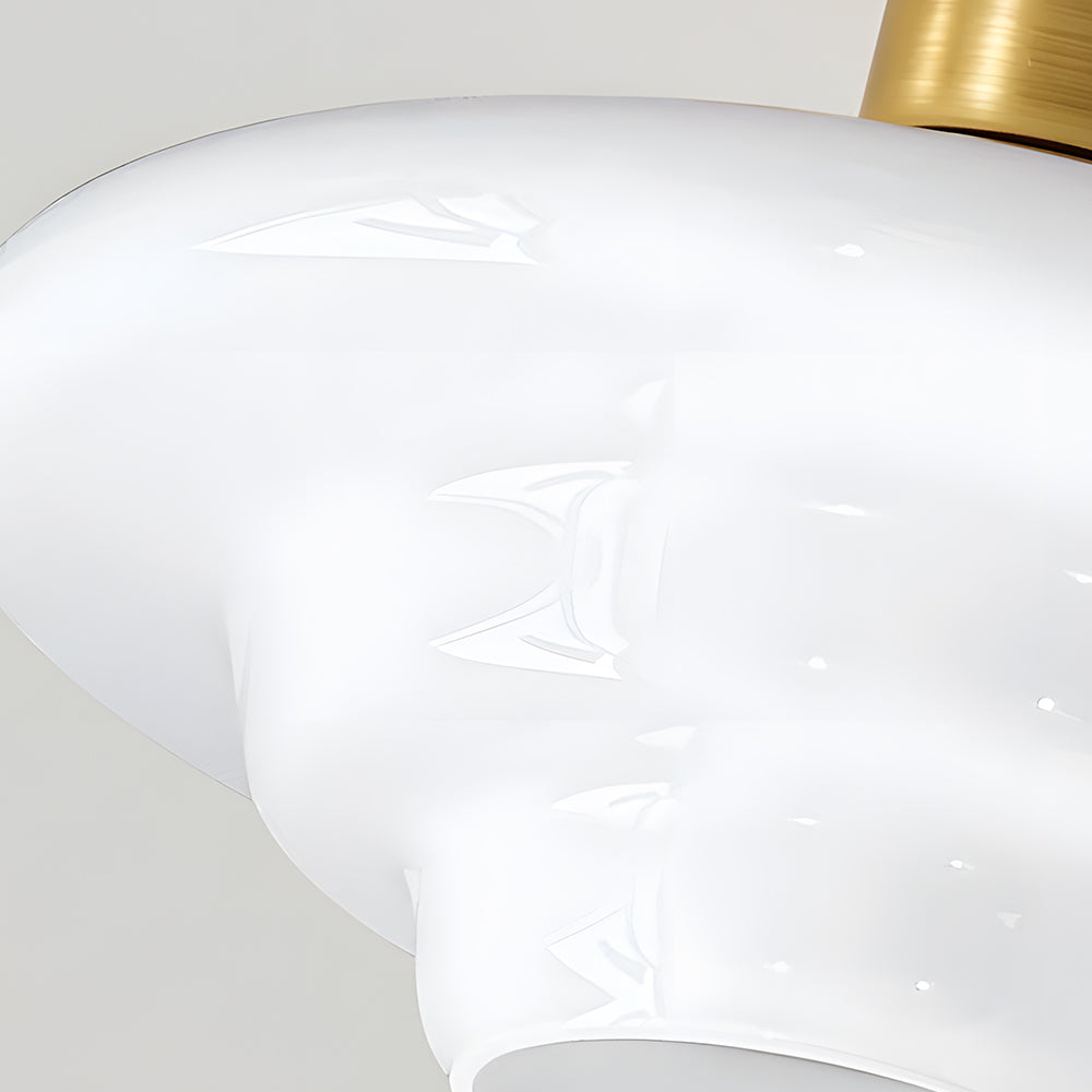 Deckenleuchte Walnussholz Glas Skandinavisch E27 Flur Gang Küche Esszimmer Nordic Natur Kupfer | Restfield