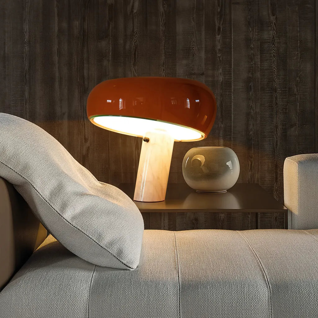 Design Tafellamp met Marmeren Voet – Warm Licht voor Woonkamer & Slaapkamer | Restfield