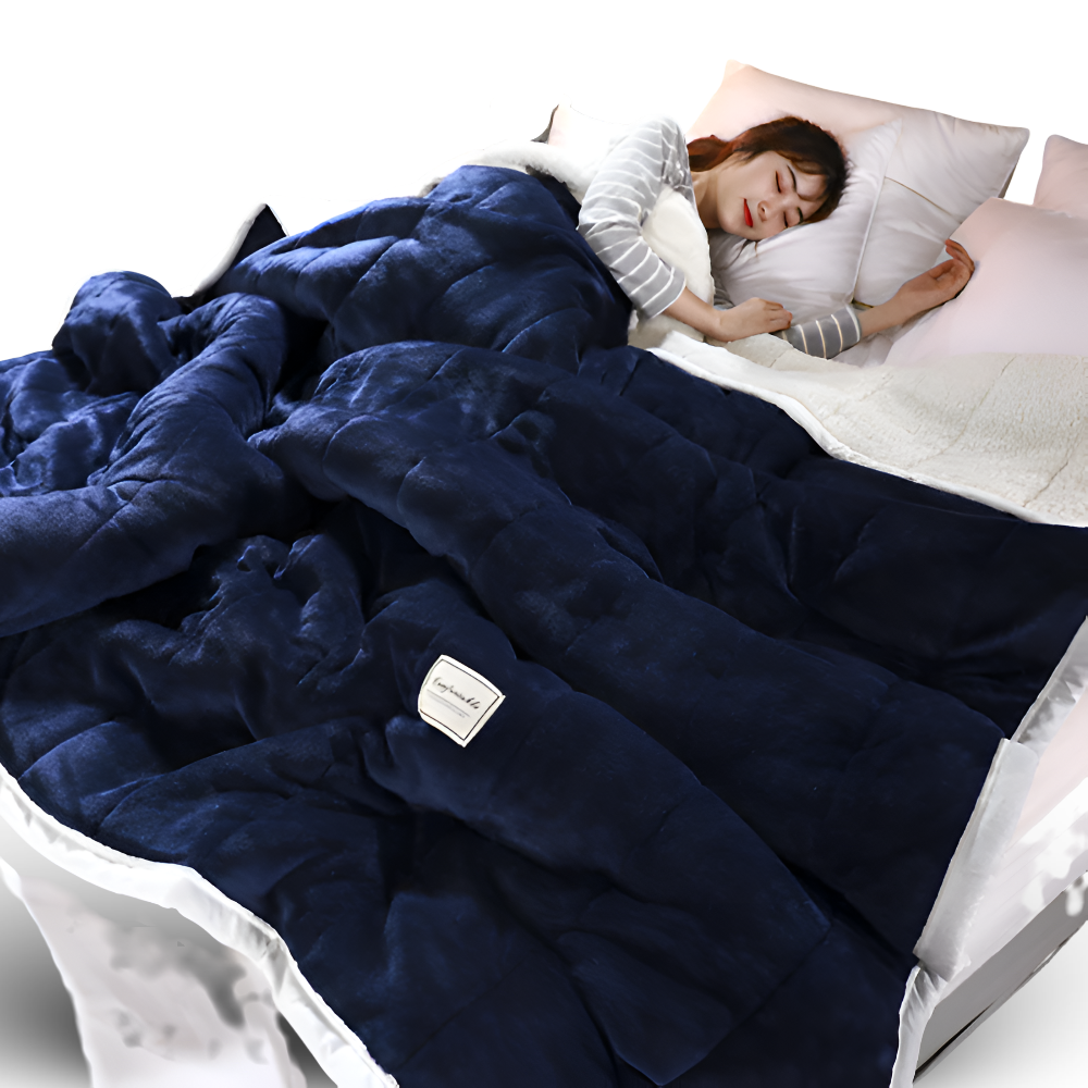 Sherpa Fleecedeken Superzacht Warm Plaid Fleece Meerdere Maten Flockpatroon | Restfield