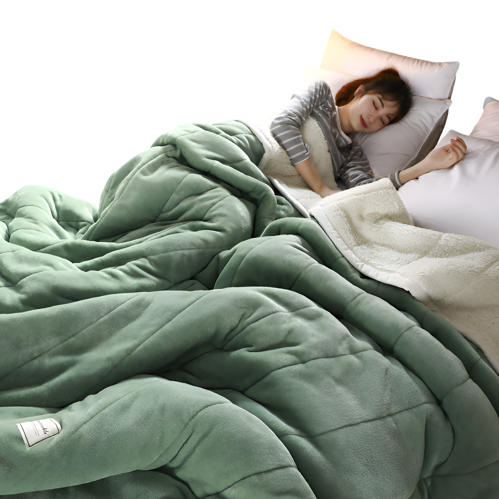 Sherpa Fleecedeken Superzacht Warm Plaid Fleece Meerdere Maten Flockpatroon | Restfield