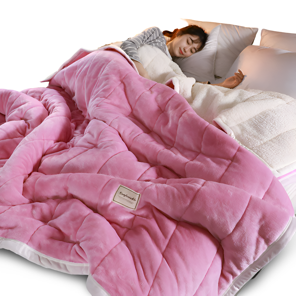 Sherpa Fleecedeken Superzacht Warm Plaid Fleece Meerdere Maten Flockpatroon | Restfield