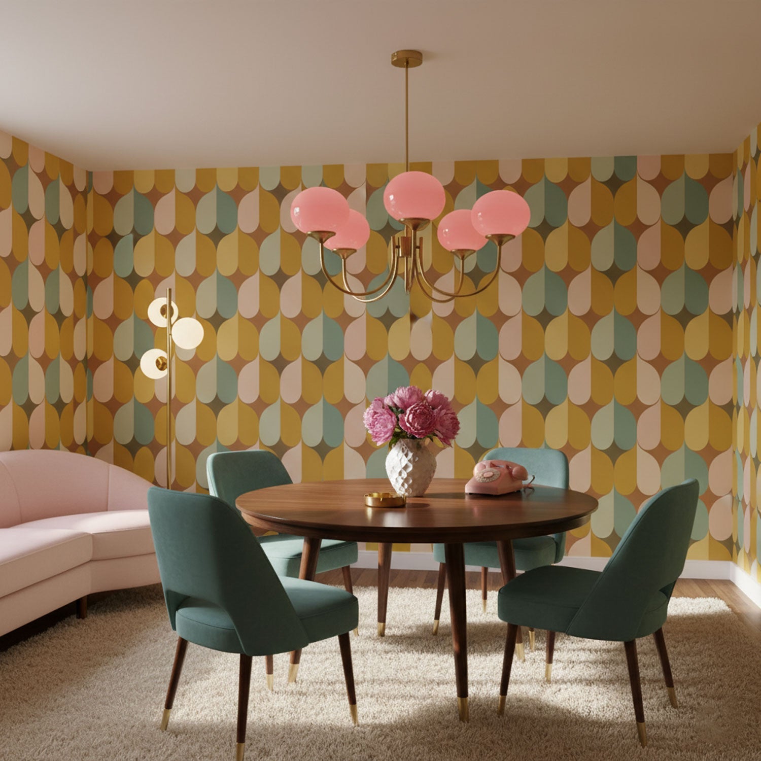 Glazen Kroonluchter Met Roze Witte Of Creme Bollen En Gouden Of Chromen Frame Moderne Design Kroonluchter Met 3 Of 5 Lichtpunten Voor Woonkamer En Eetkamer | Restfield