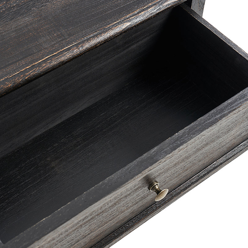 Franse Landelijke Bijzettafel Met 2 Lades En Geïntegreerd Oplaadstation Voor Woonkamer | Restfield