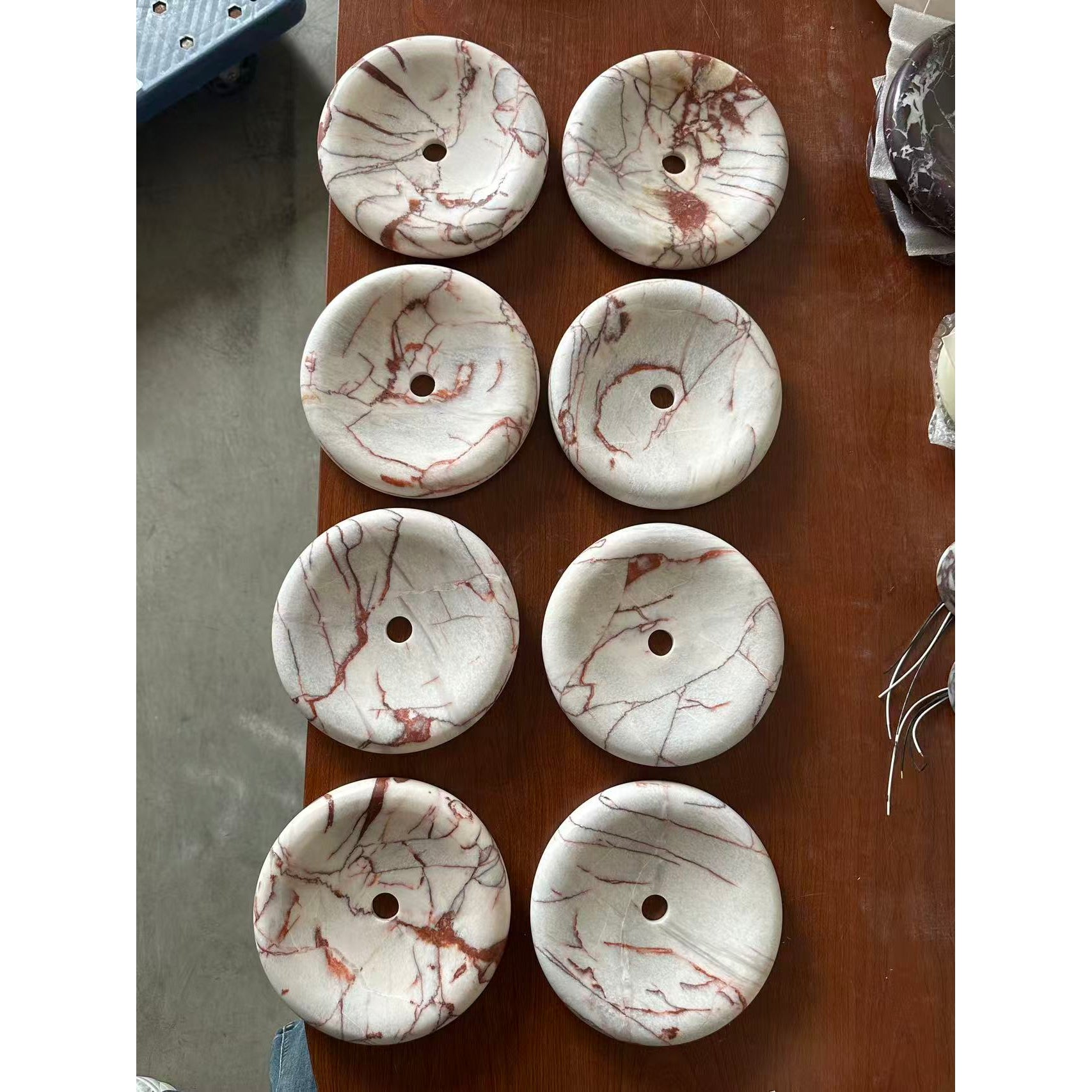 Ronde Design Wandlamp Met Marmeren Achterplaat En Glazen Bol Voor Hal En Slaapkamer | Restfield