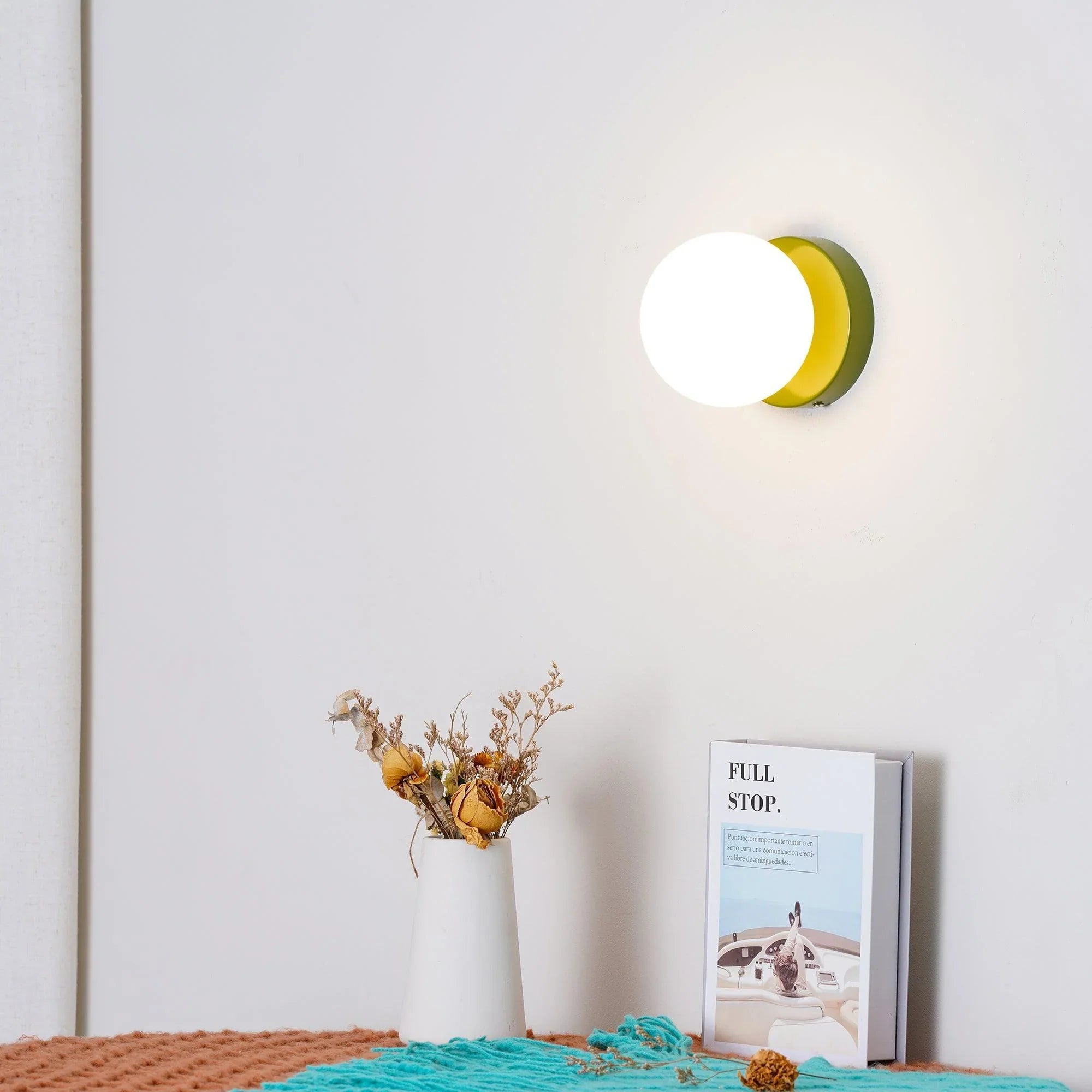 Wandlamp Glas Rond Nordisch Minimalistisch G9 LED Zwart Wit Groen Slaapkamer | Restfield