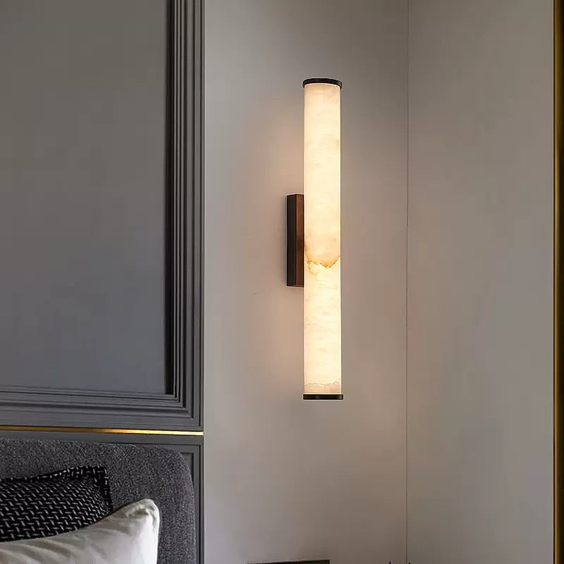 Wandlamp Marmerlook Koper LED 1 Licht Minimalistisch Modern Design
