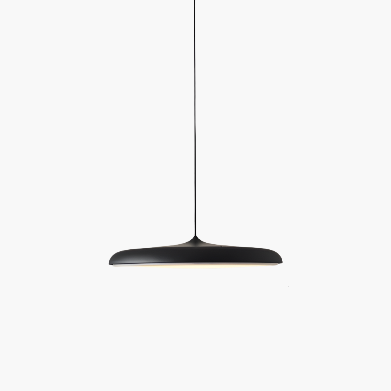 Scandinavische ultradunne schijfvormige hanglamp met diffuus ledlicht voor moderne interieurs | Restfield