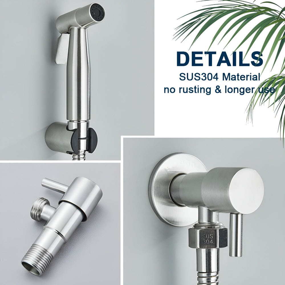 Bidet Douche Set RVS 304 Wandmontage Toilet Hygiëne Spray | Restfield
