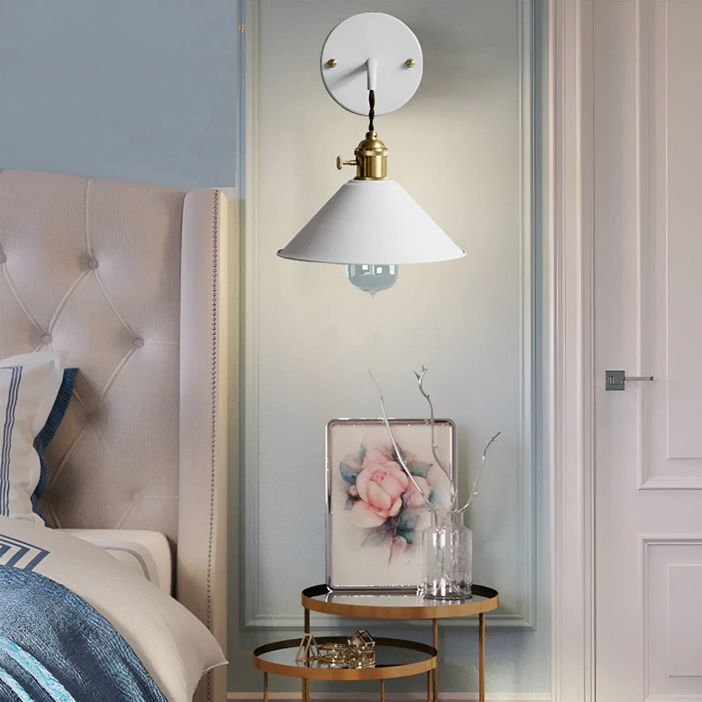 Wandlamp Retro Vintage Metaal Kegelvorm 22cm Industrieel Design | Restfield