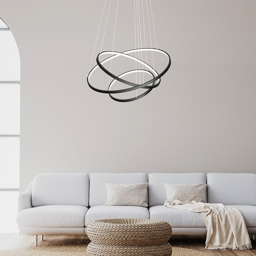 LED Hanglamp Ringen 70-55-40cm Dimbaar Aluminium Design | Restfield