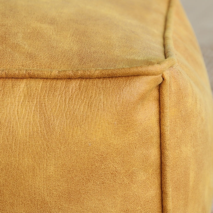 Zitzak Rond Kunstleer Modern 100cm Retro Leer Kinderen Volwassenen Binnen