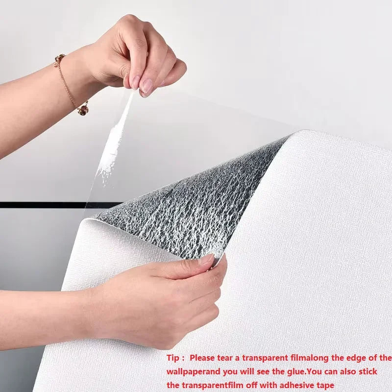 Zelfklevend Behang Linnen 3D 50cm Diatoom Wandpaneel Woonkamer Slaapkamer Muurdecoratie Zelfklevend Schuim Wandbekleding Rol | Restfield