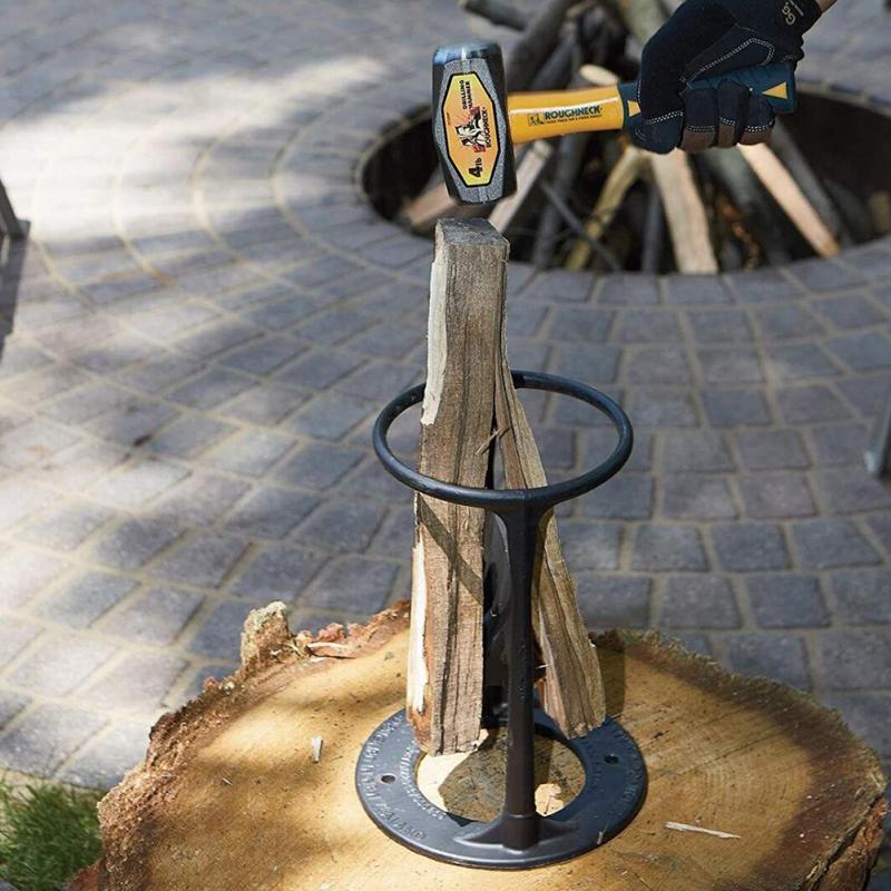 Holzspalter Manuell Stahl-Spaltkeil für Kaminholz mit sicherem Stand | Restfield