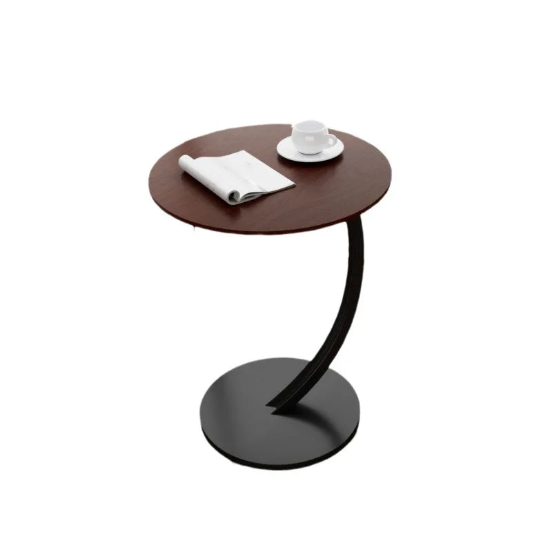 Bijzettafel Rond Compact Hout Metaal 62cm Banktafel | Restfield