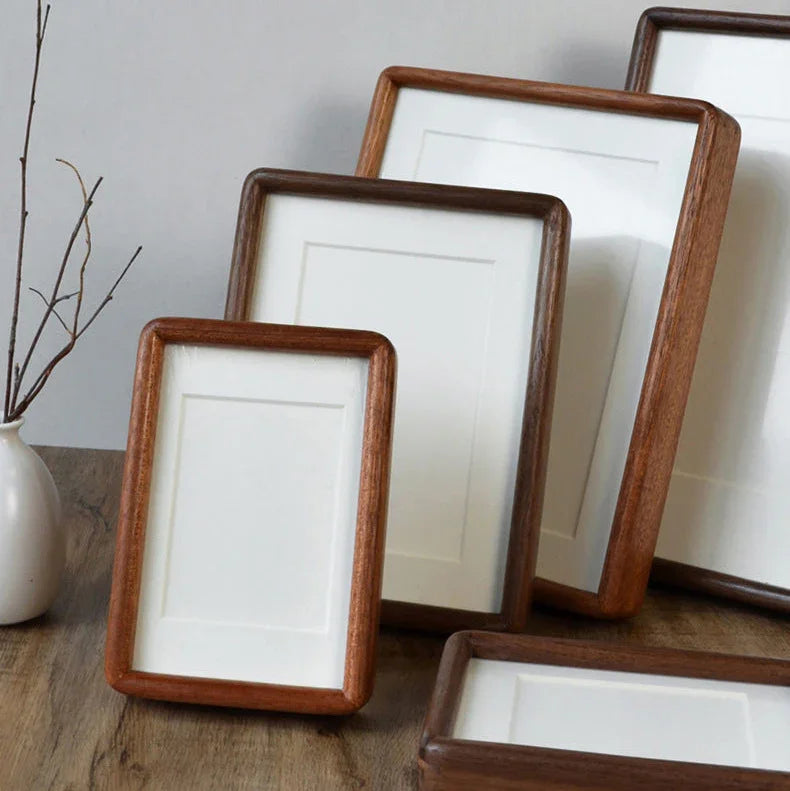 Cadre Photo Bois Massif Fait Main Format A4 Portrait Salon Photo de Mariage Vintage | Restfield