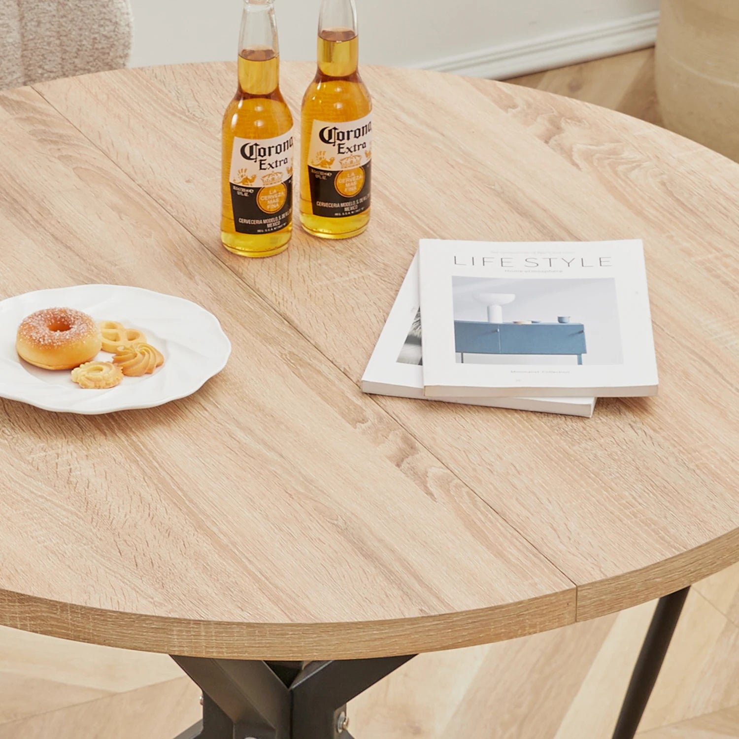 Ronde Eettafel 100cm Hout Modern Scandinavisch 4 Personen | Restfield