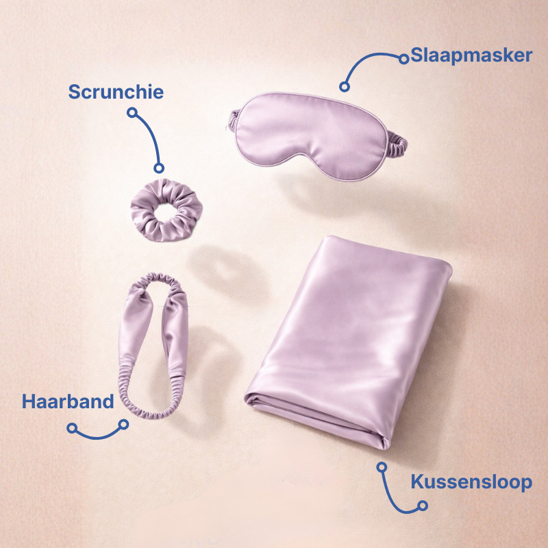 Restfield | Sleep Ritual Set – Oogmasker, Kussensloop & Haaraccessoires