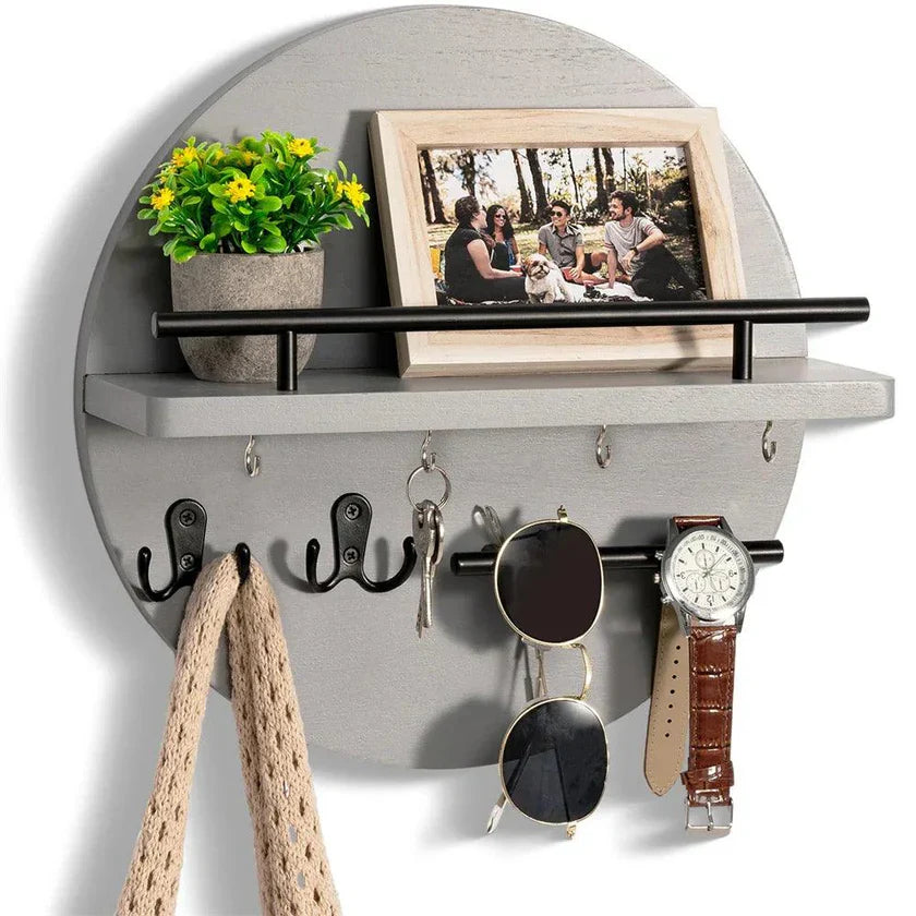 Houten Sleutelhouder voor Wand – Stijlvolle en Praktische Sleutelorganisatie | Resftfield