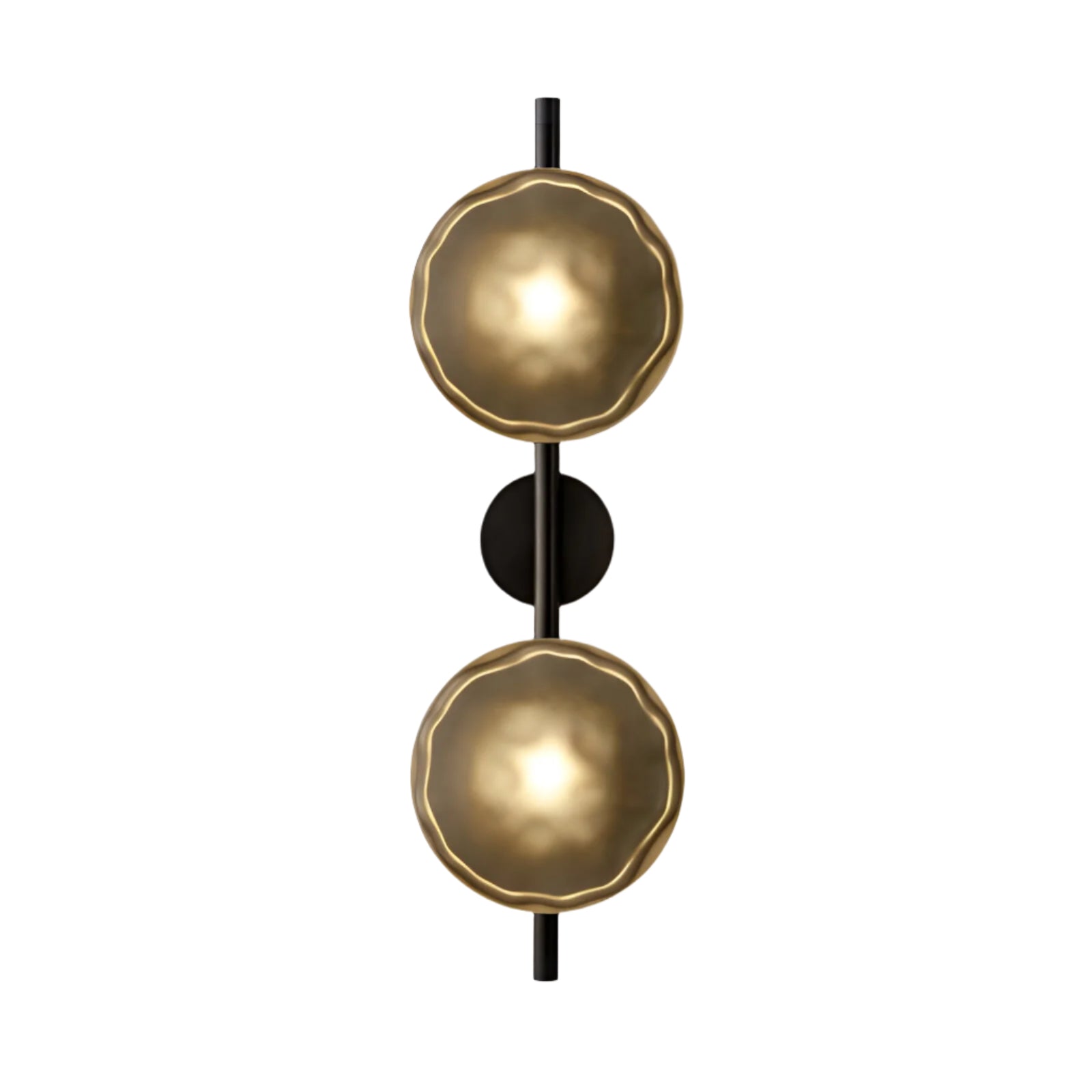Wandlamp Glas Rond Scandinavisch LED 5W Zwart Goud 20cm Design | Restfield