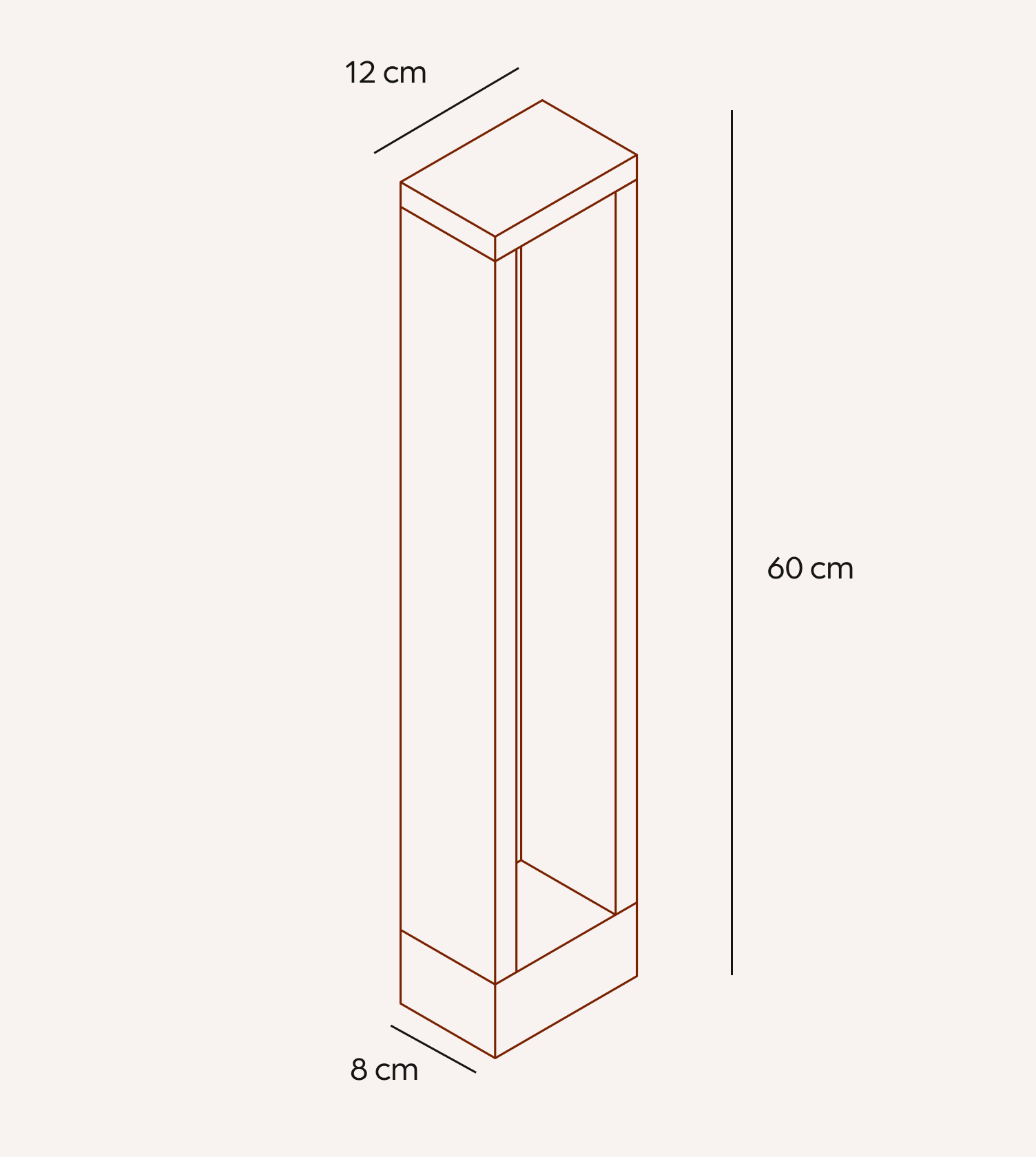 Buitenlamp Paal LED 10W IP65 Aluminium Zwart 60cm Tuin Oprit Pad Modern